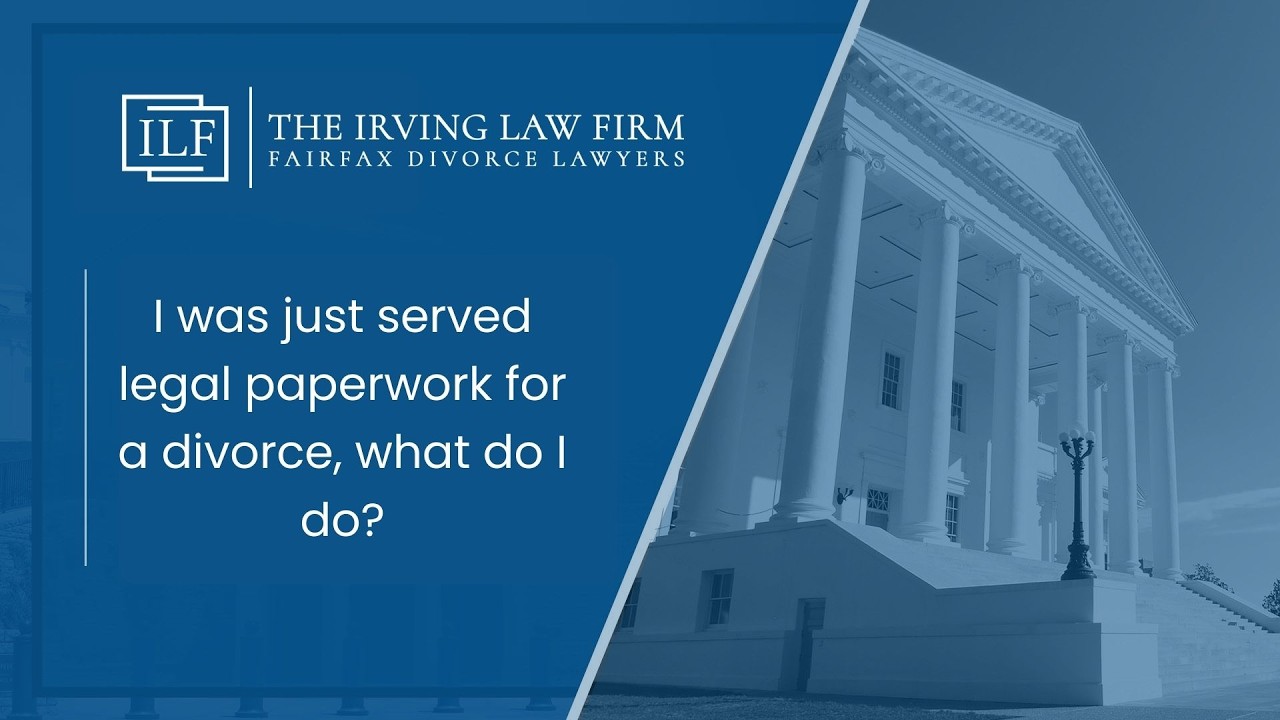 I was just served legal paperwork for a divorce, what do I do   Made with Clipchamp