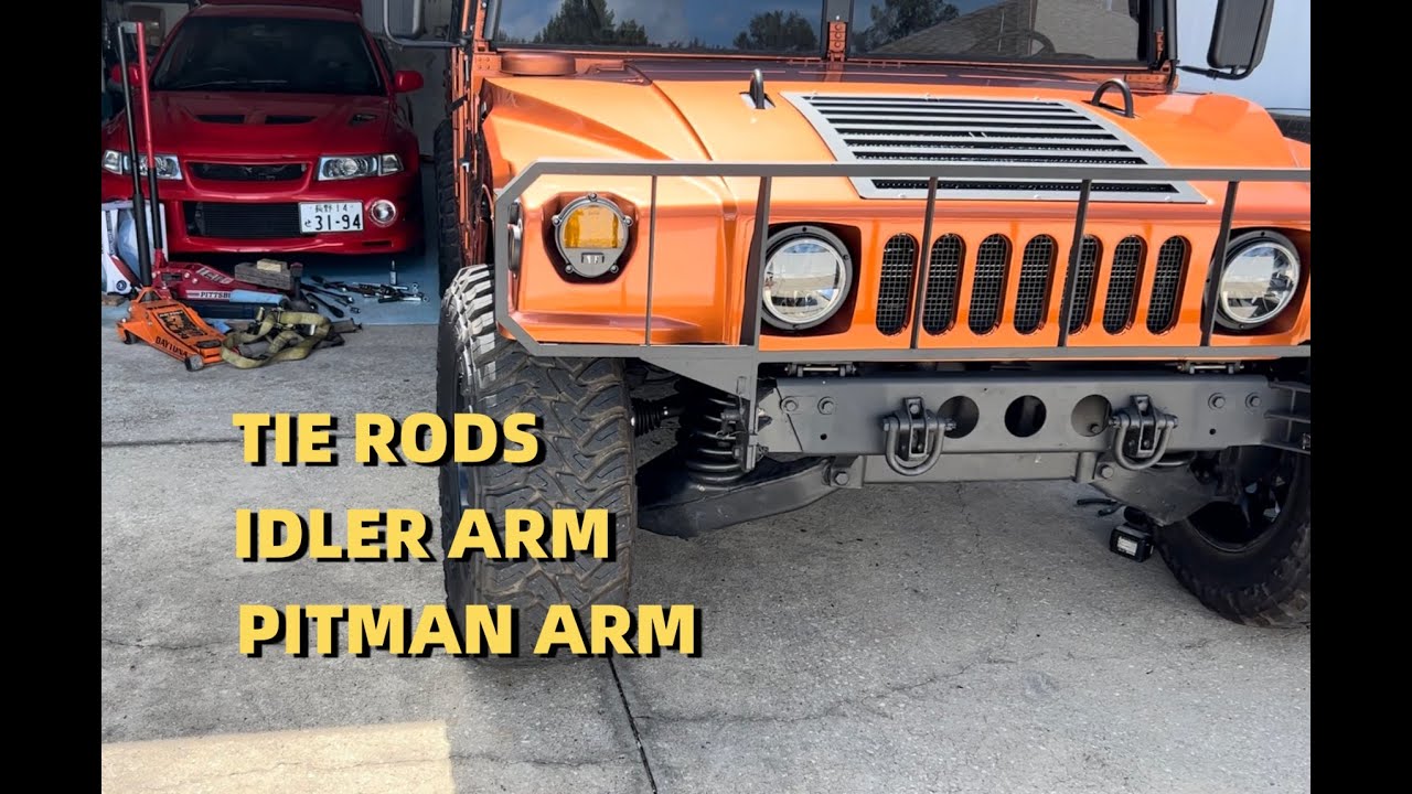 HUMMER H1 HUMVEE Replacing Steering Tie Rods, Idler Arm, Pitman Arm