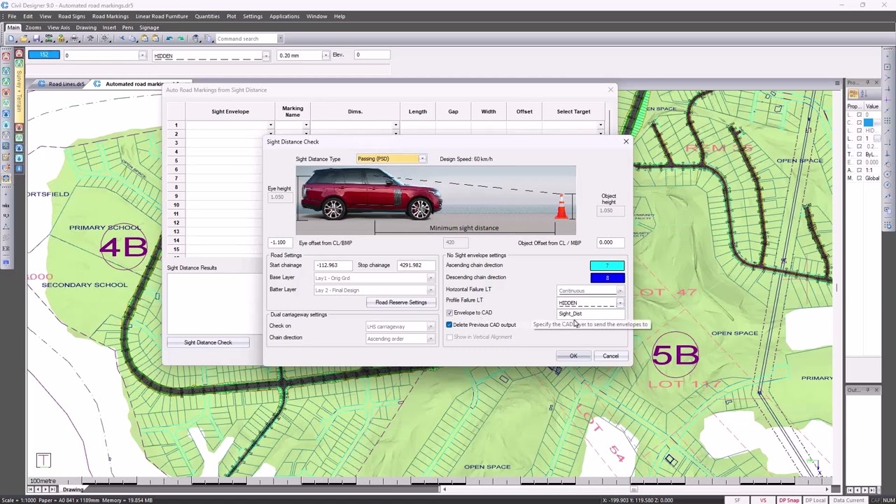 Civil Designer - Automated Road Markings
