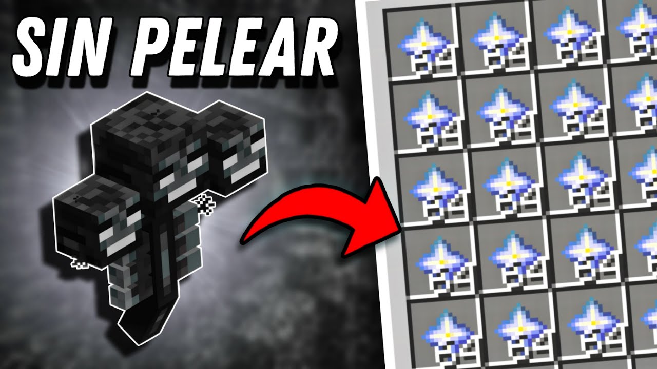 Farmea Estrellas del Nether SIN pelear contra el Wither (Bedrock y Java)