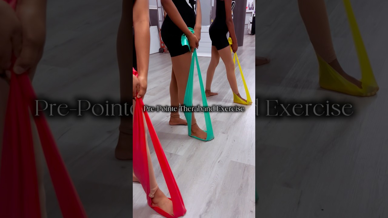 Pre-Pointe Theraband exercise | #dance #strengthandconditioning #dancevideo #danceteacher