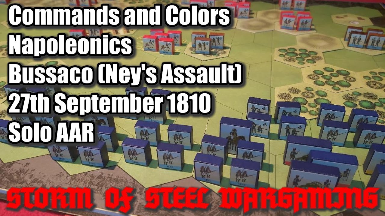Commands and Colors: Napoleonics Bussaco Part 2 27 Sept 1810 | Solo | Storm of Steel Wargaming