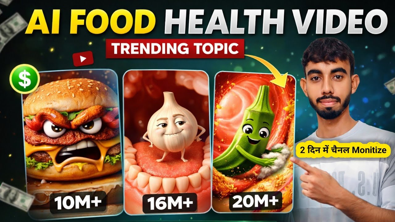 AI Health Animation Video Kaise Banaye 🤯 || Viral Food Health AI Reels & Shorts 2026