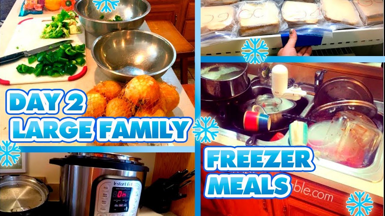LARGE FAMILY FREEZER MEALS | DAY ONE | Massive Freezer Cooking Meal Prep 🔪