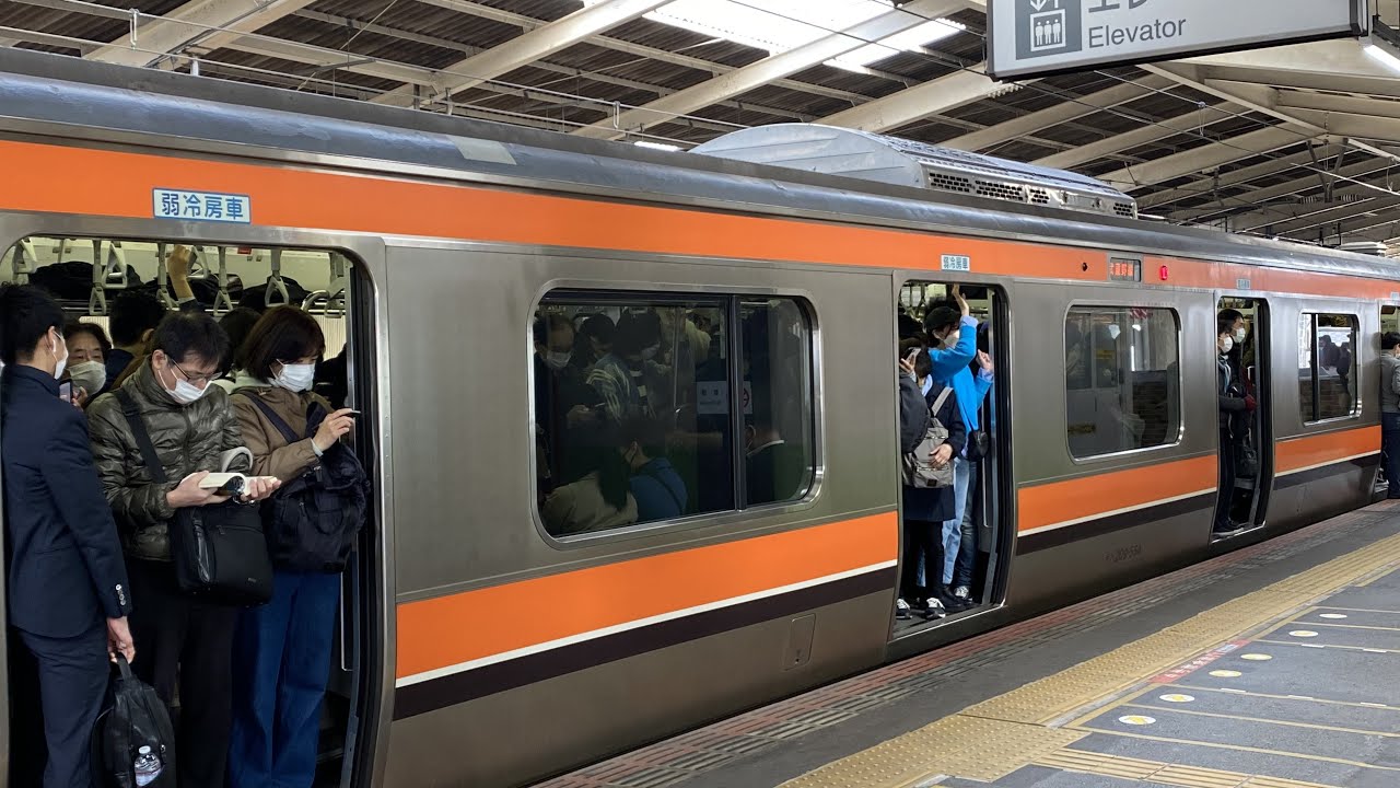 西船橋駅の通勤ラッシュ！8時台9時台編　ダイヤ改正前2022年　武蔵野線　総武線