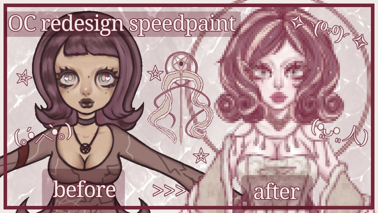OC REDESIGN SPEEDPAINT (⁠人⁠ ⁠•͈⁠ᴗ⁠•͈⁠)