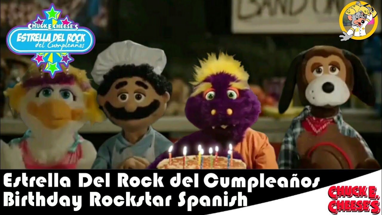 Chuck E. Cheese's Birthday Rockstar Spanish/Estrella del Rock del Cumpleaños