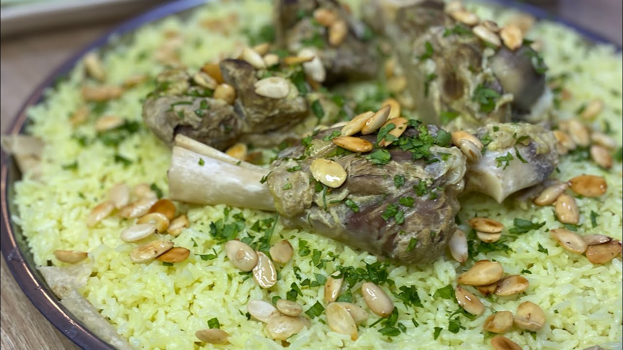 المنسف الاردني على اصوله بالسمن البلدي