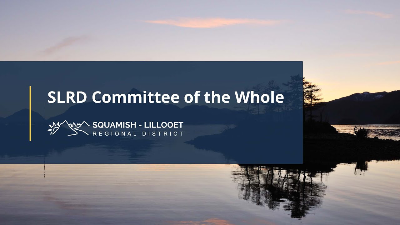 SLRD Committee of the Whole Meeting / Continuation of the SLRD Board Meeting - January 29, 2026