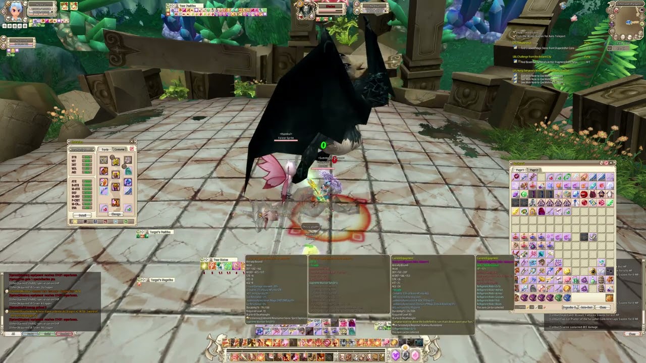 Deathknight - solo purgatory echo cave - Grand Fantasia Origin - Spirit surge