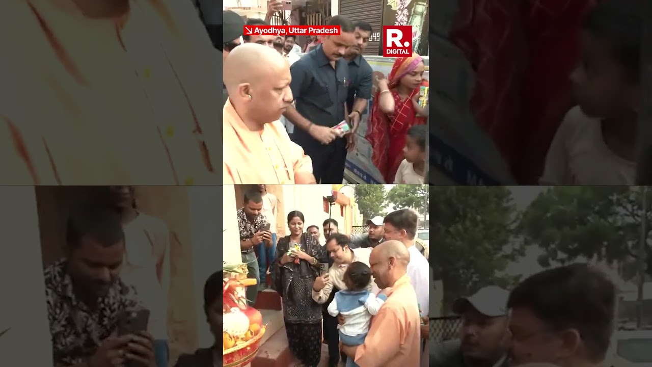 Yogi Adityanath Celebrates Diwali with People of Ayodhya
