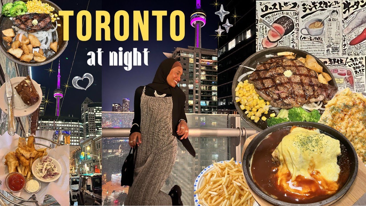 Fun Toronto vlog: Trampoline, Yorkdale shopping, Japanese Steakhouse, CN Tower, surprising friends