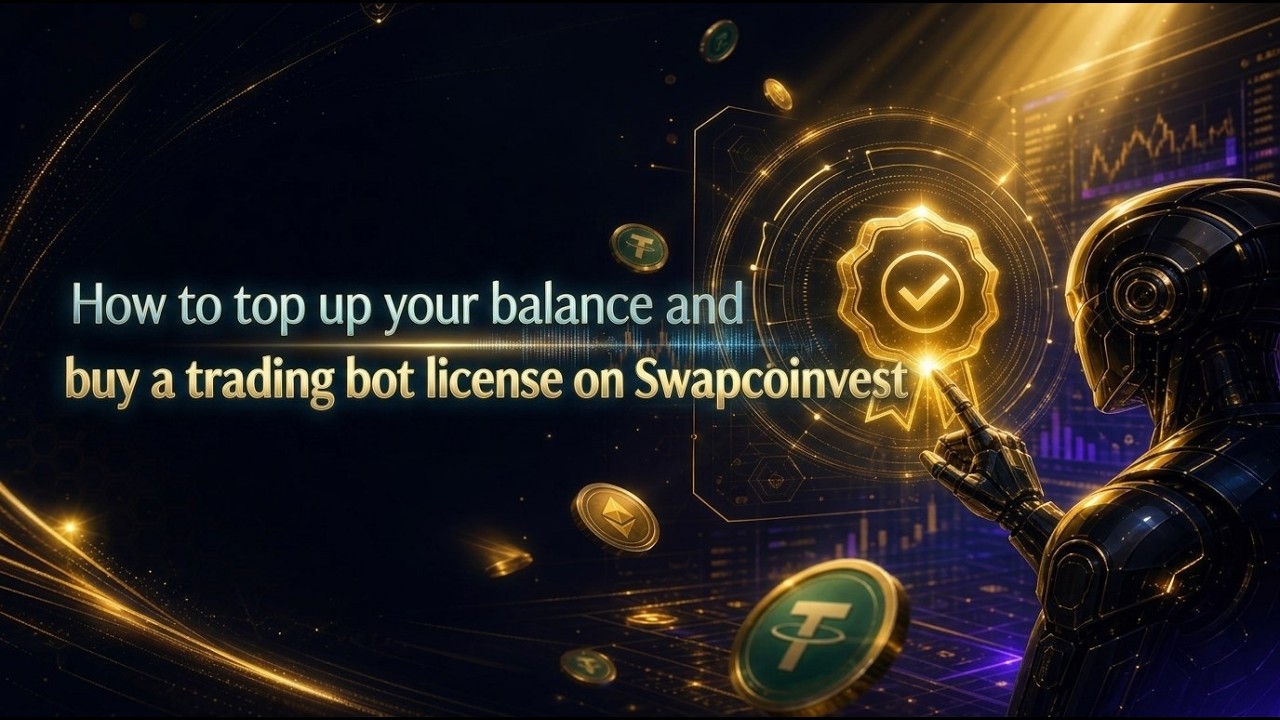 Как пополнить баланс и купить лицензию на торгового бота на Swapcoinvest #деньги
