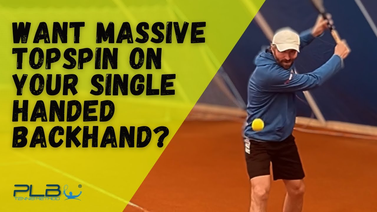 3 Tips How to Hit Perfect TOPSPIN Single Handed Backhand!