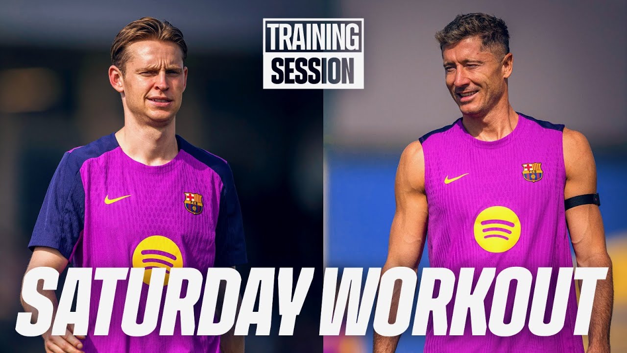 SQUAD GET SET FOR GETAFE CHALLENGE | FC Barcelona Training 🔵🔴