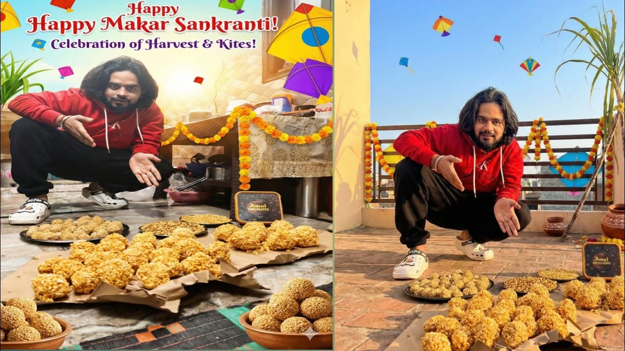 TIL KE LADDU🥰 BANA LIYA HUMNE 😱😱//LOHARI // PE MAKAR SANKRANTI CELEBRATION 2026🥰😋