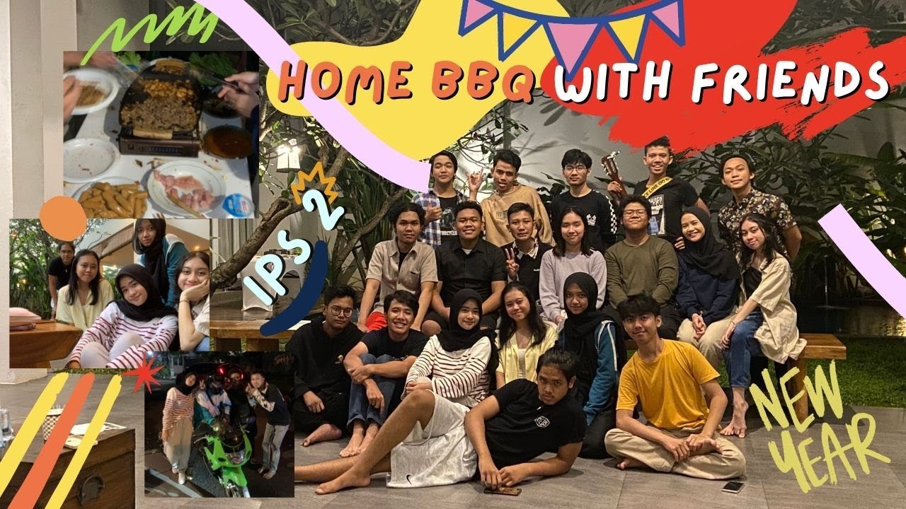 Home BBQ With my Classmates | FVLOG | Indonesia