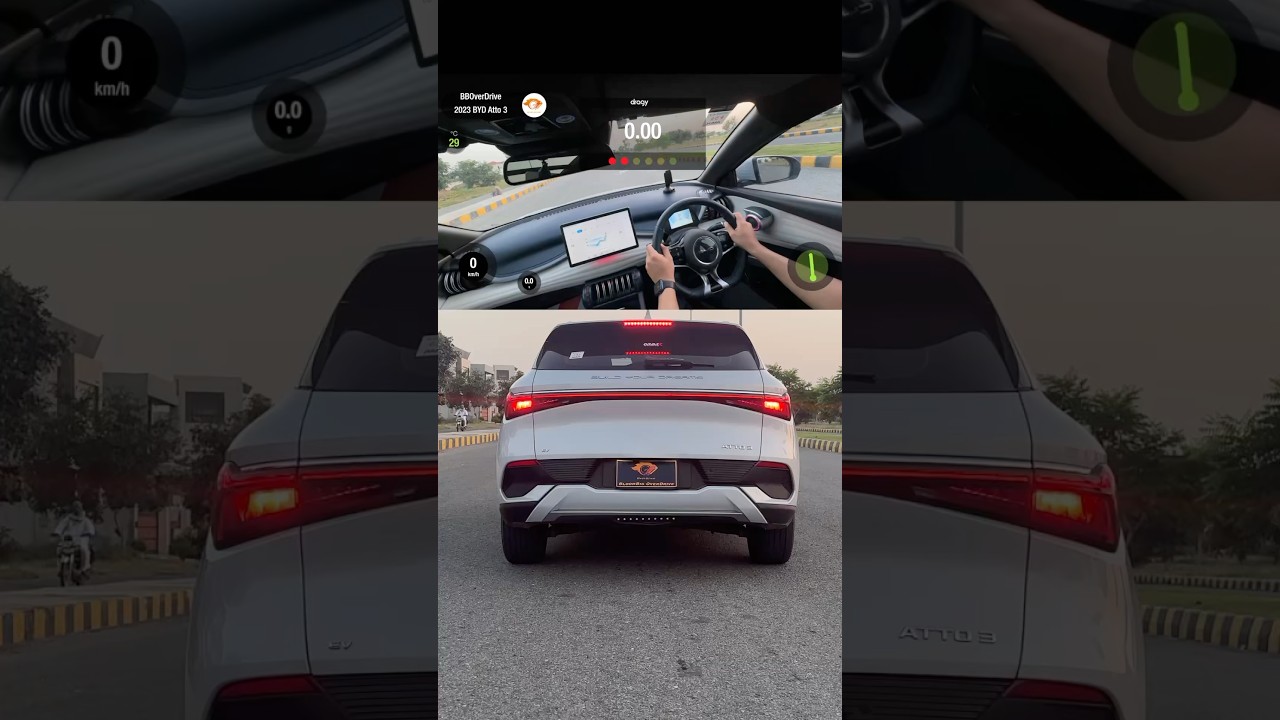 🔥BYD ATTO 3 Acceleration Test - 1/4 Mile & 0-100 Speed test