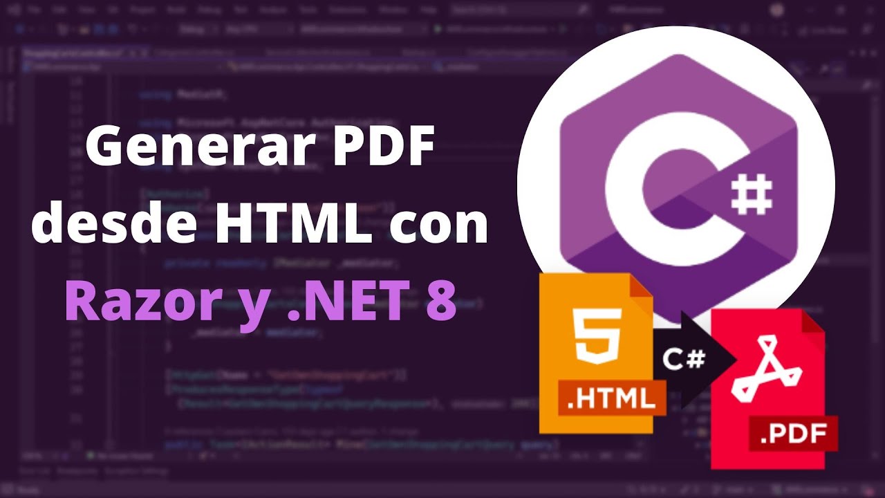 Generar PDF desde HTML con Razor y .NET 8 🤯