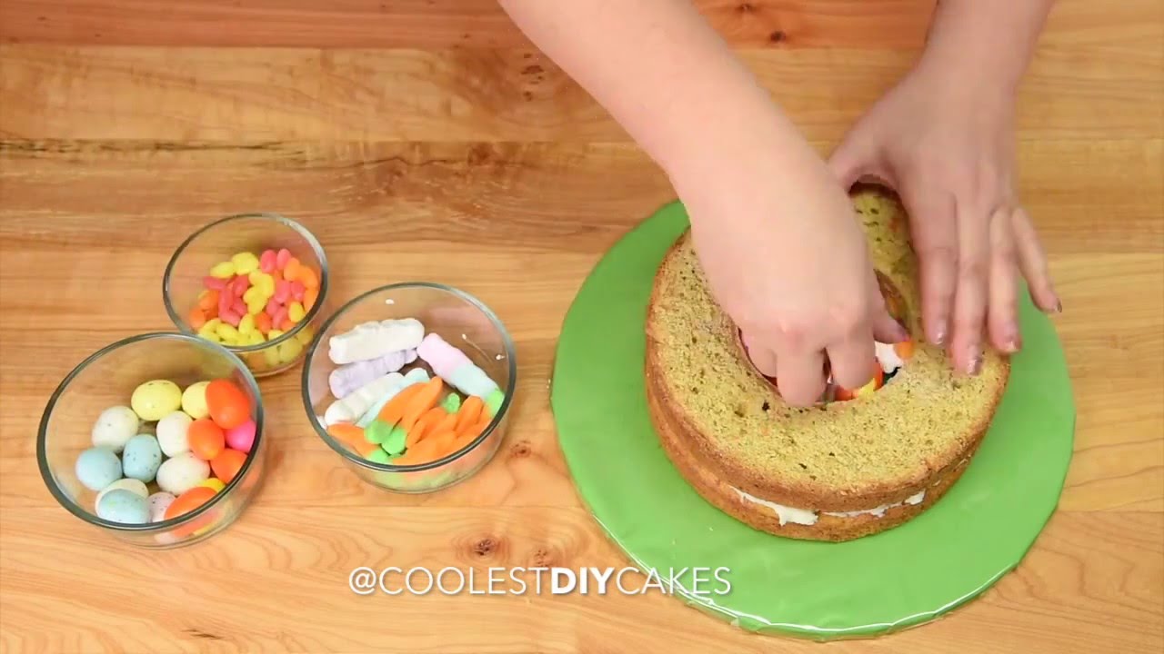 Coolest Easter Candy Pinata Cake Tutorial