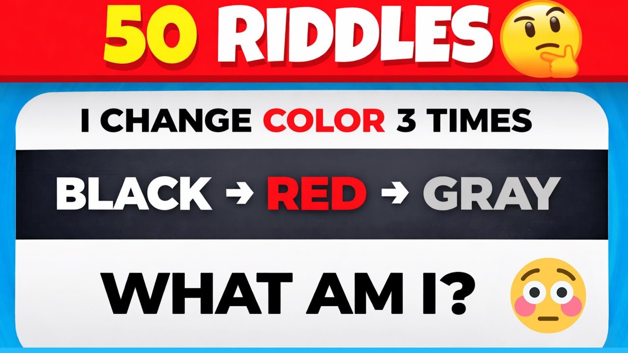Can You Solve All 50 Impossible Riddles? 😱 | Ultimate IQ Test 2025