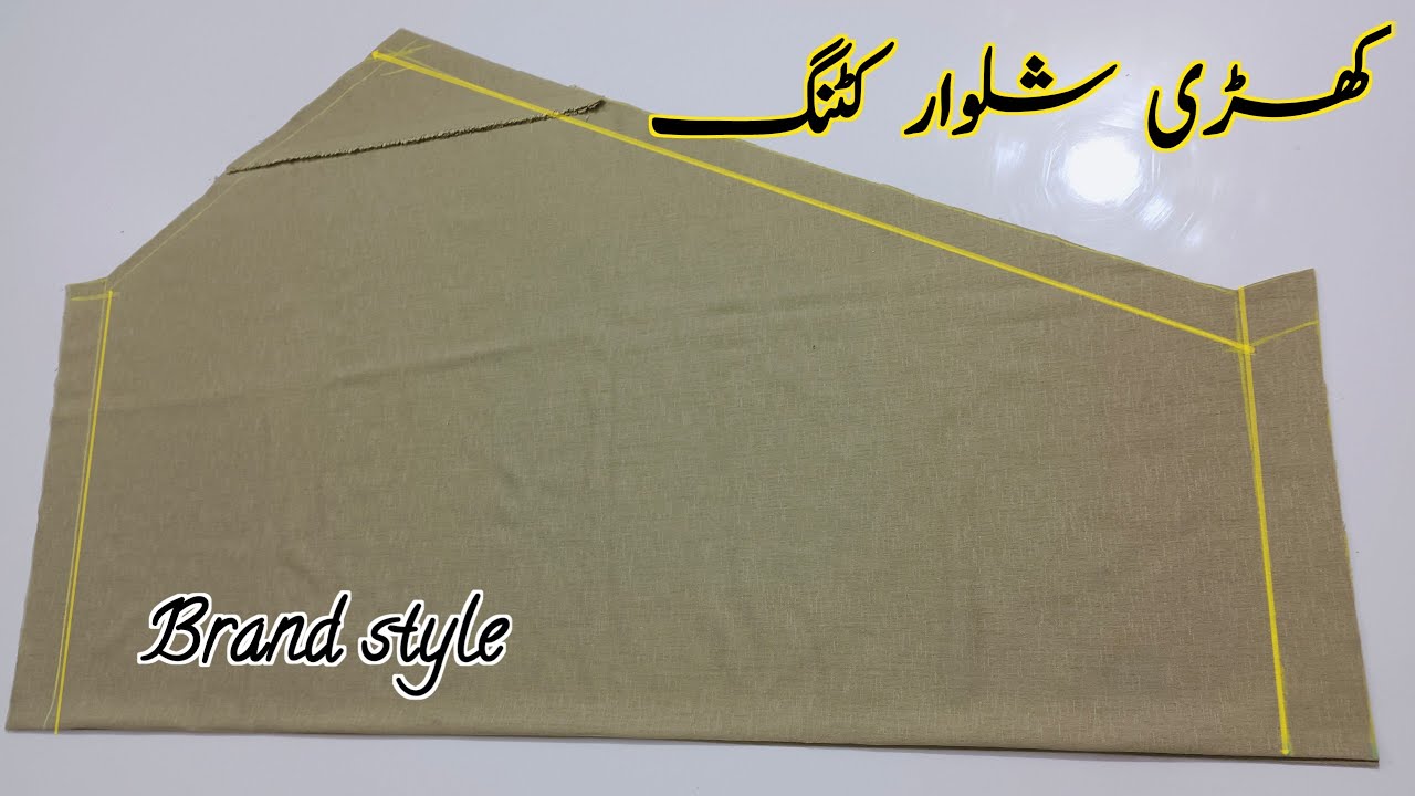 Pakistani Khari shalwar cutting and stitching by nisa libas maker
