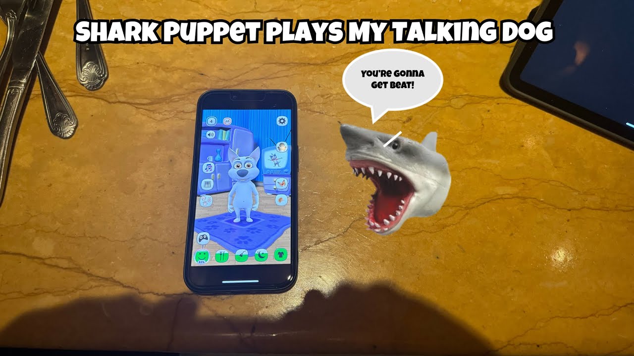 SB Movie: Shark Puppet plays My Talking Dog!