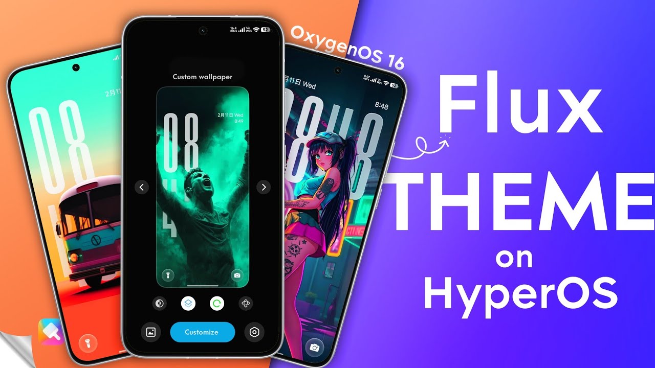 OxygenOS 16 Flux Theme Features on Xiaomi, Redmi, and Poco Phones| Best OxygenOS Features on HyperOS