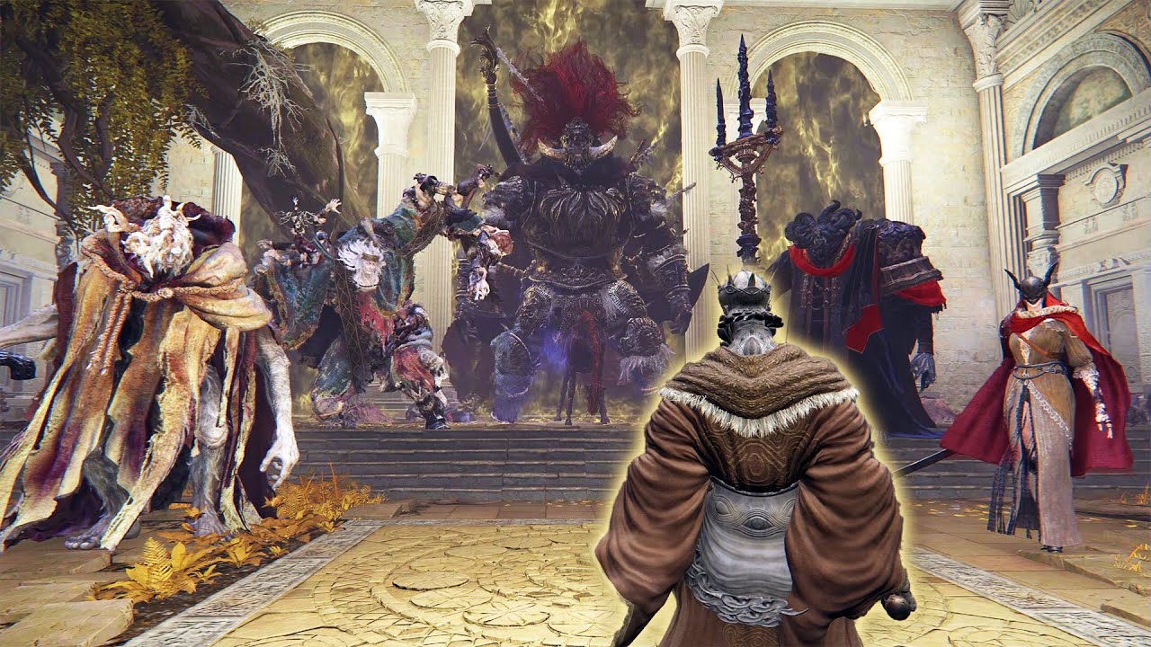 Sir Gideon Ofnir VS ALL Demigods - Elden Ring