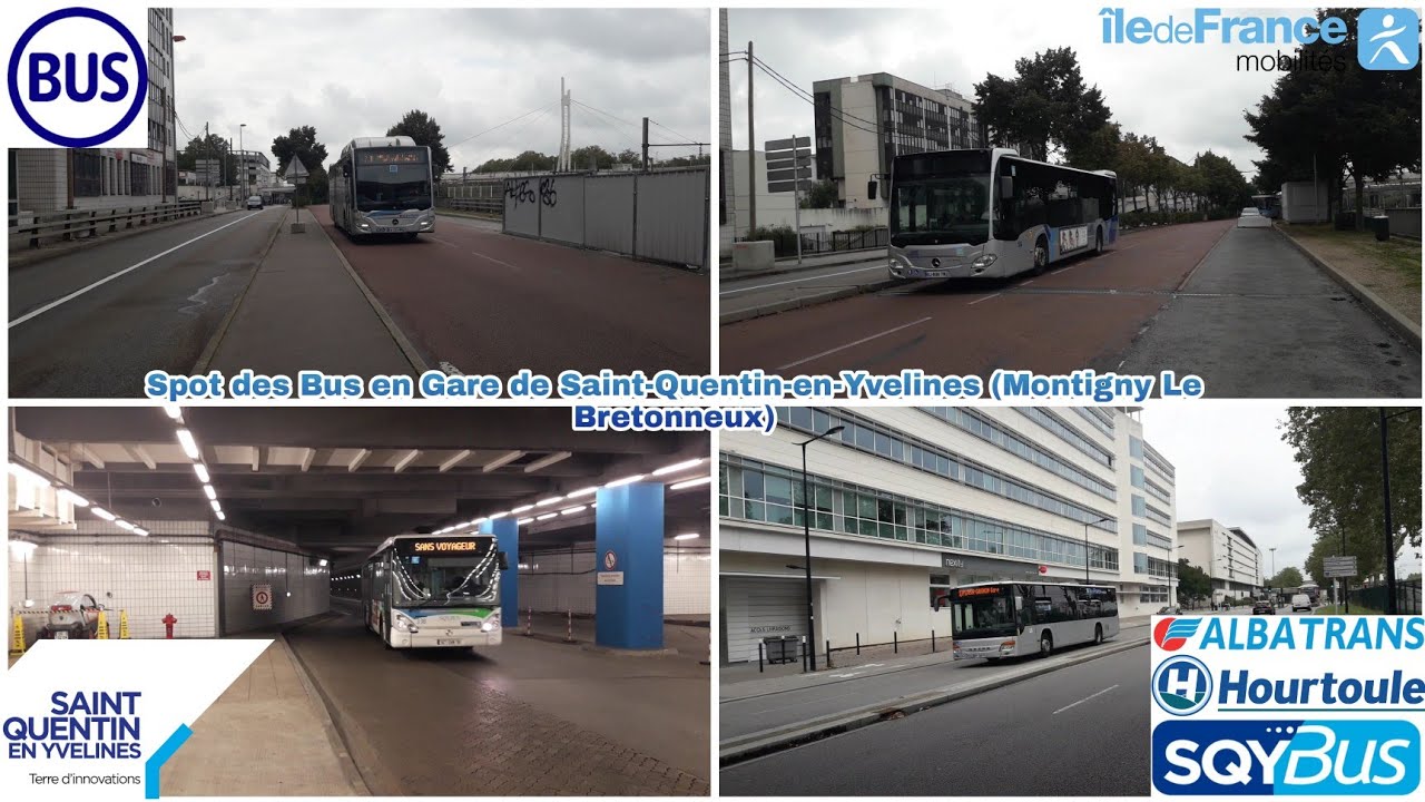 [Albatrans/Cars Hourtoule/SQYBUS] Spot des Bus en Gare de Saint-Quentin-en-Yvelines