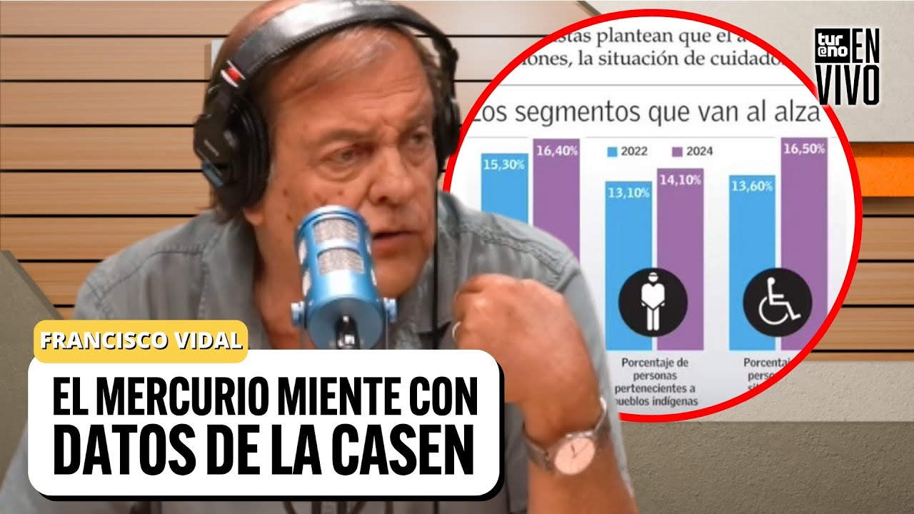 ¿Error o mala intención? Francisco Vidal analiza el TITULAR FALSO de El Mercurio | Turno En Vivo