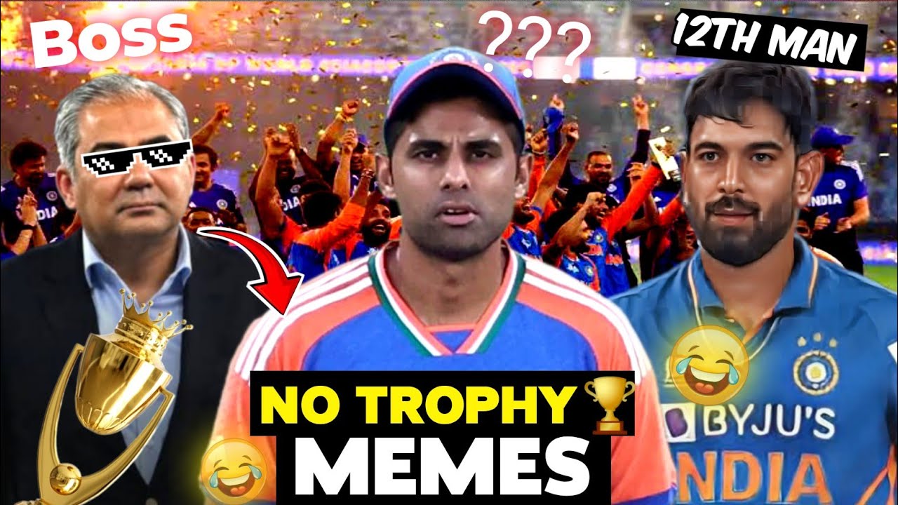 Funny PAK vs IND Memes Without Asia Cup Trophy🏆