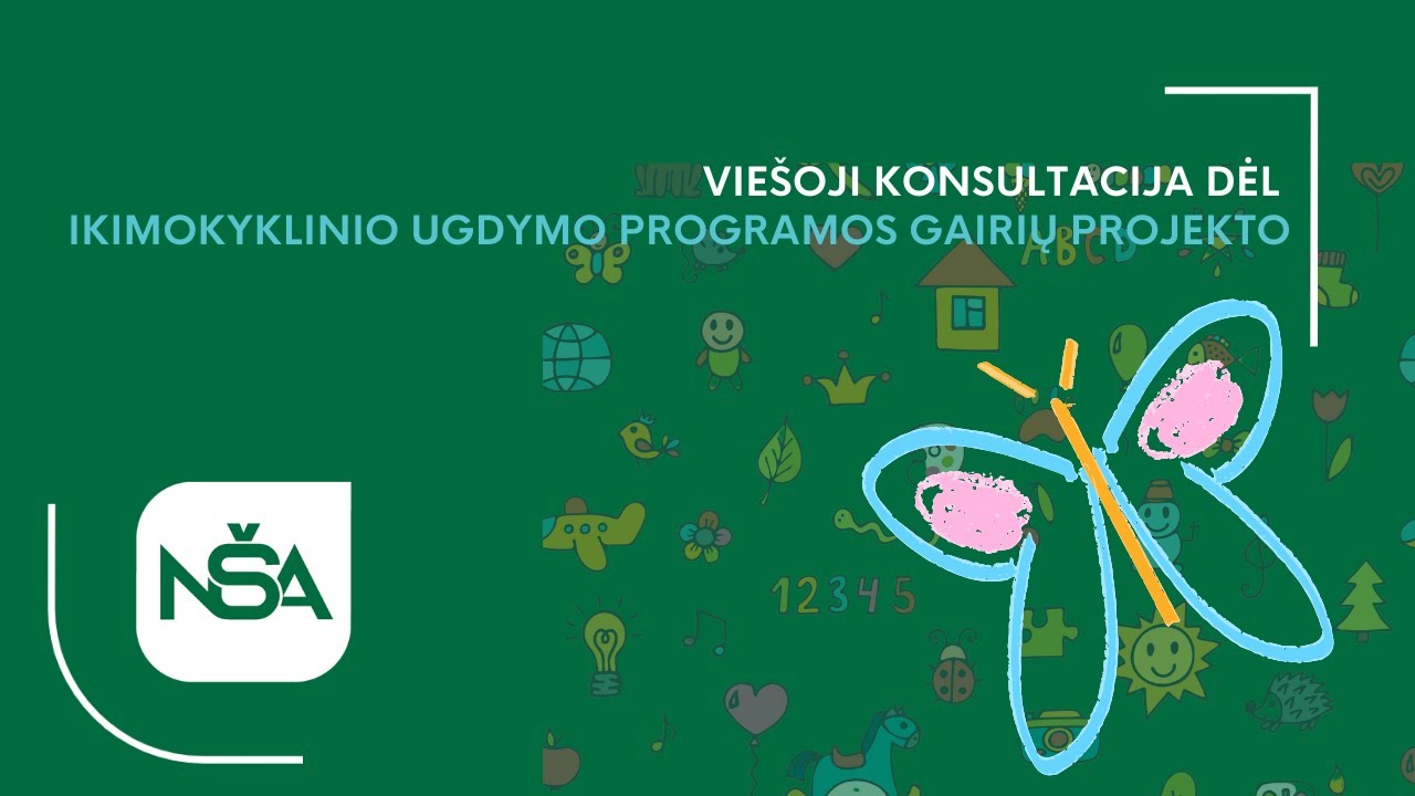 Viešoji konsultacija dėl ikimokyklinio ugdymo programos gairių projekto