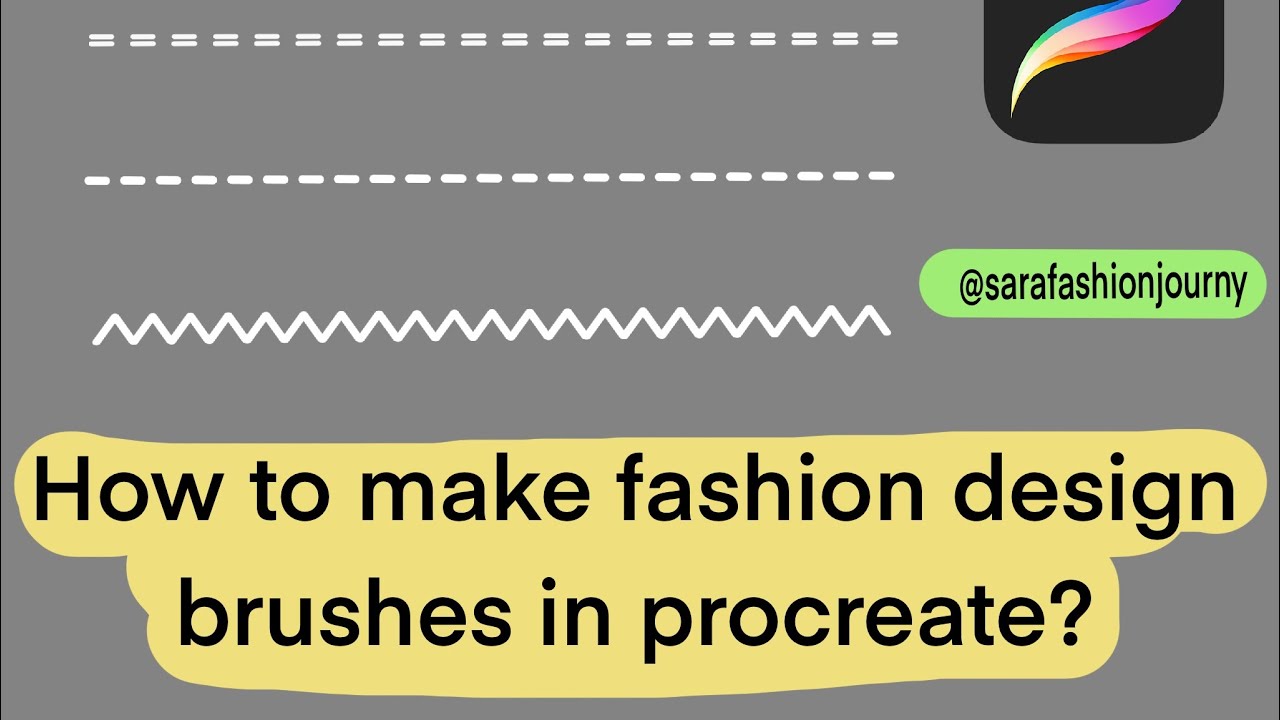How to make fashion design brushes in Procreate? (part 2 is available)