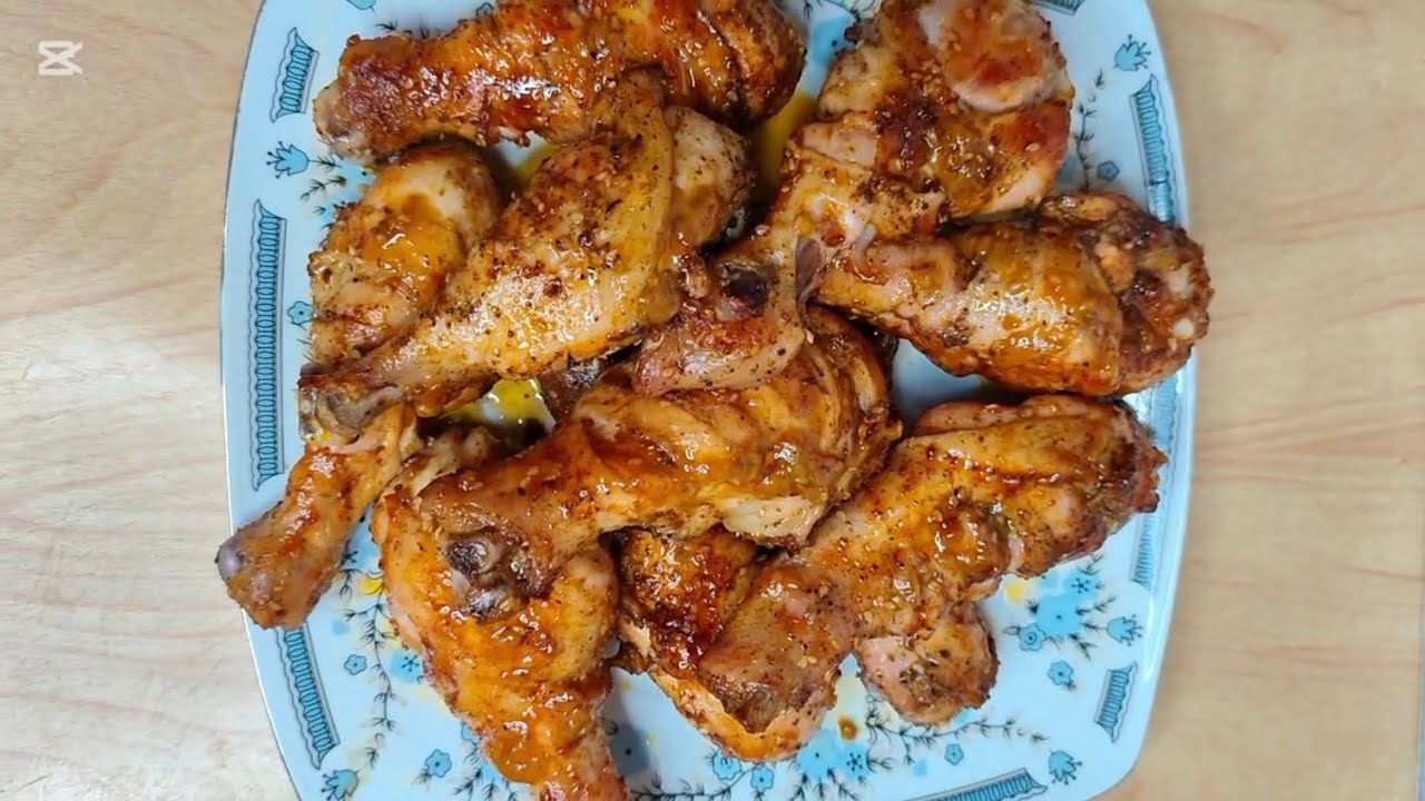 Juicy Chicken Drumsticks in Sweet & Sour Glaze/ Saftige Hähnchenkeulen in süß-saurer Glasur