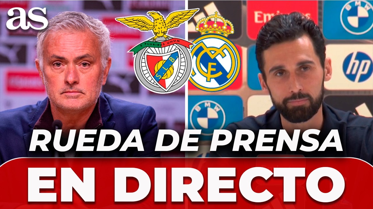MOURINHO y ARBELOA, EN DIRECTO | RUEDA DE PRENSA HOY tras SL BENFICA vs. REAL MADRID | CHAMPIONS