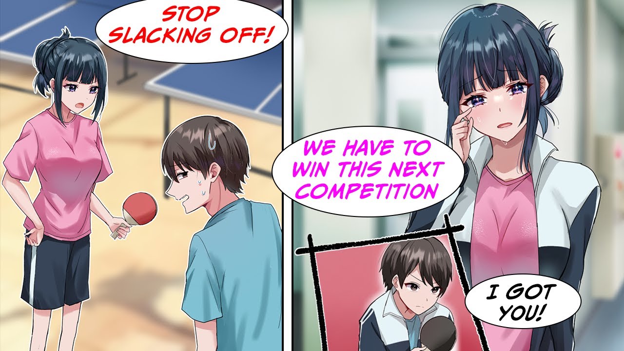 [Manga Dub] Retired and lazy table tennis player helps a teammate in need... [RomCom]
