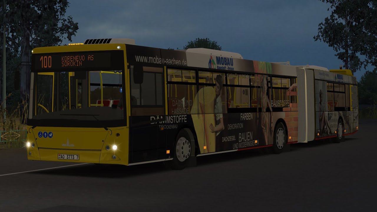 Omsi 2 : Map Chistogorsk : Route 100 on MAZ 216