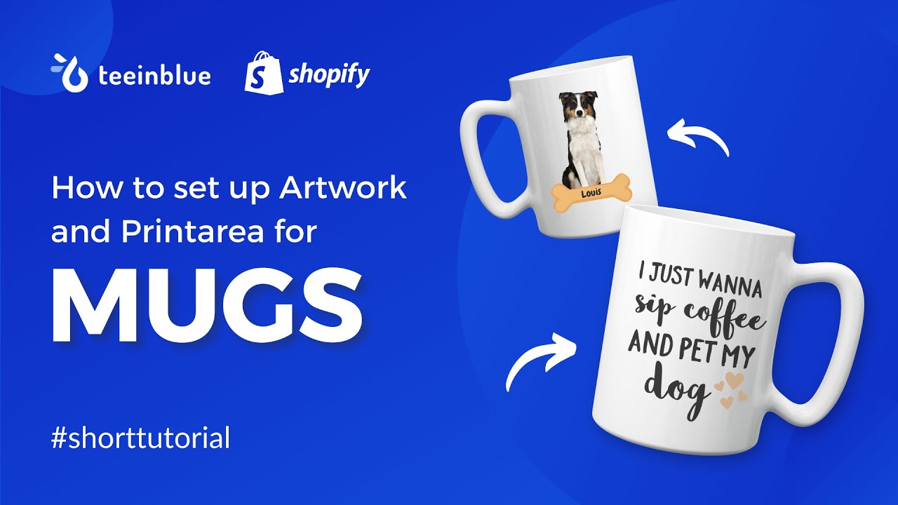 How to Make Custom Mugs to Sell on Shopify in 4 Steps | Teeinblue Product Personalizer