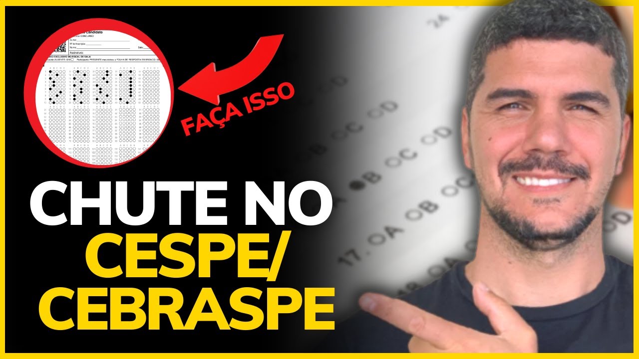 COMO CHUTAR EM PROVA DA CESPE/CEBRASPE [COMPROVADO!]