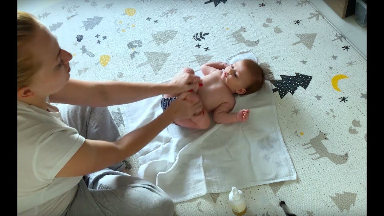 Массаж ребенку. Как делать массаж ребенку до года. Массаж ребенку 3 месяца.