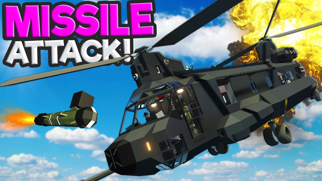 We EXPLODED Our Helicopter with Handheld Missiles in Stormworks Multiplayer!