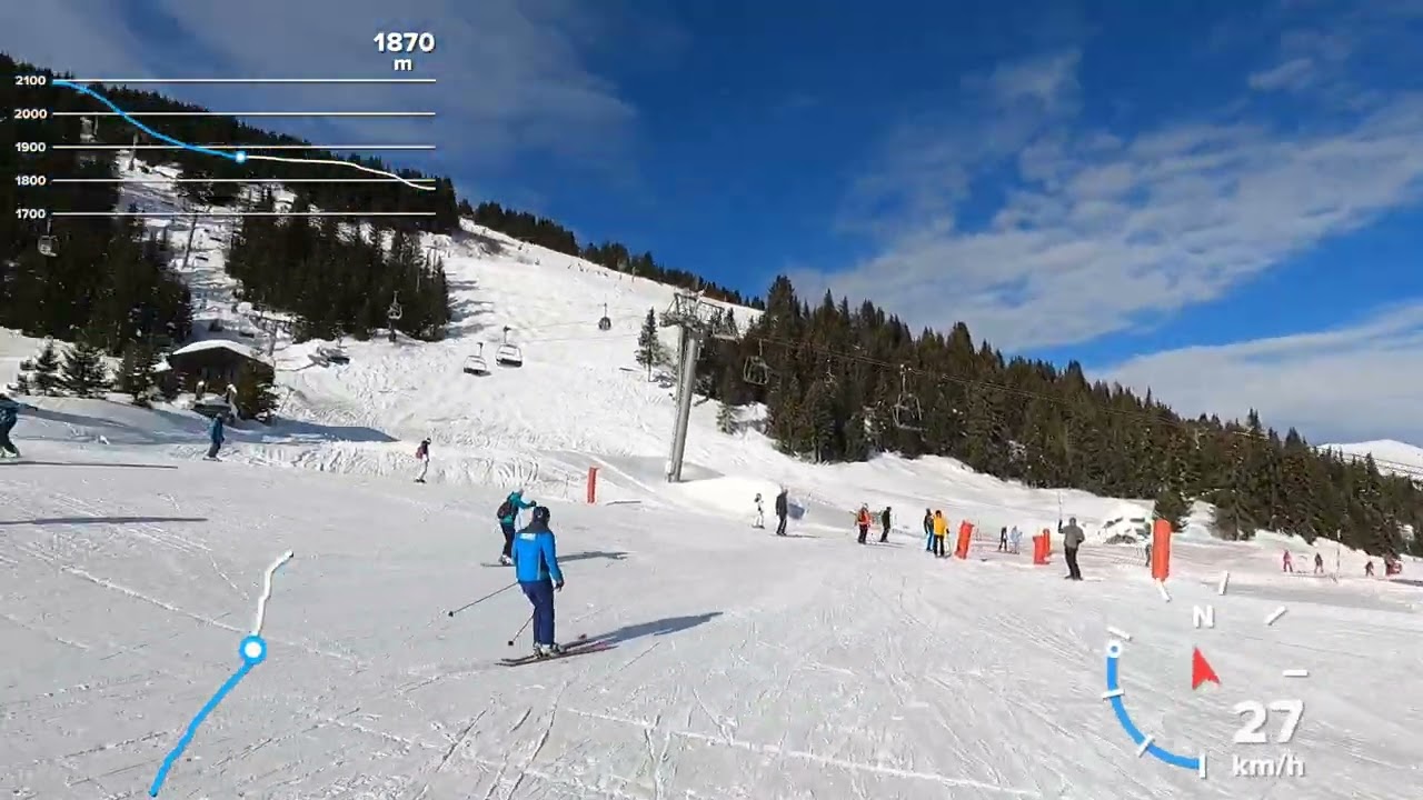 Courchevel, les 3 vallees, France, blue ski run Verdons, Courchevel 1850, @courchevel