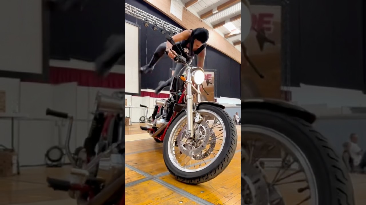 SHE GET'S KICKED! Harley Shovelhead