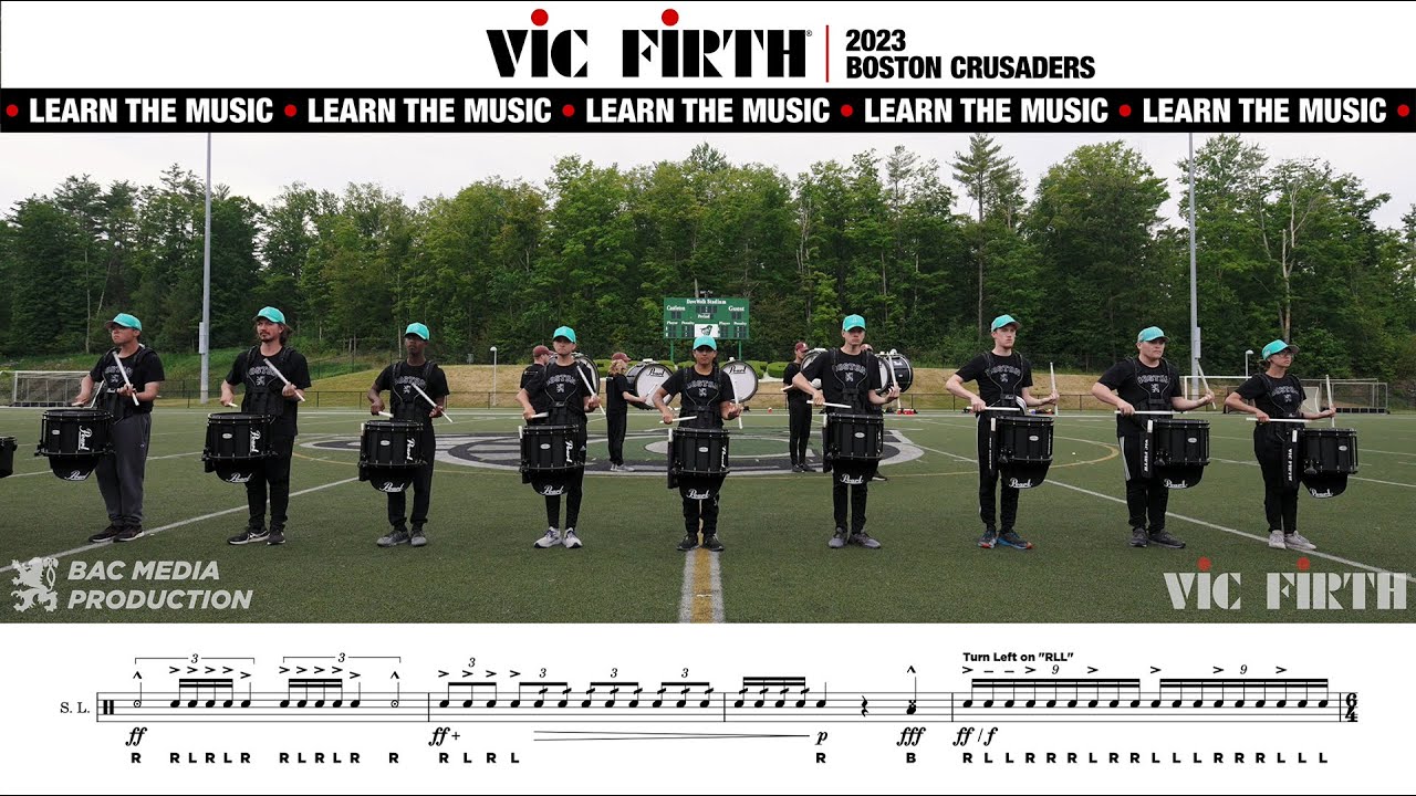 LEARN THE MUSIC | 2023 Boston Crusaders Snare Line | PART 1B
