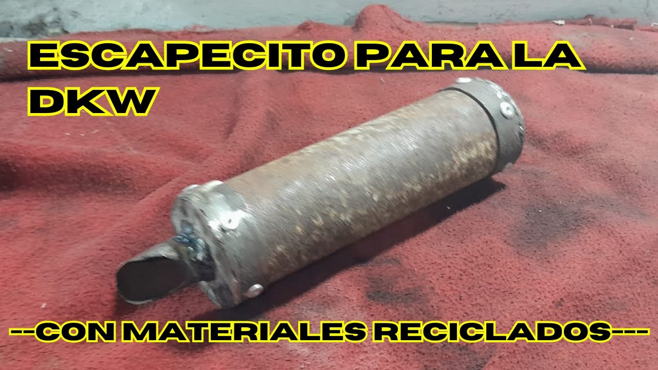 Como fabricar una sordina/silenciador para una moto 2t || DKW cafe racer