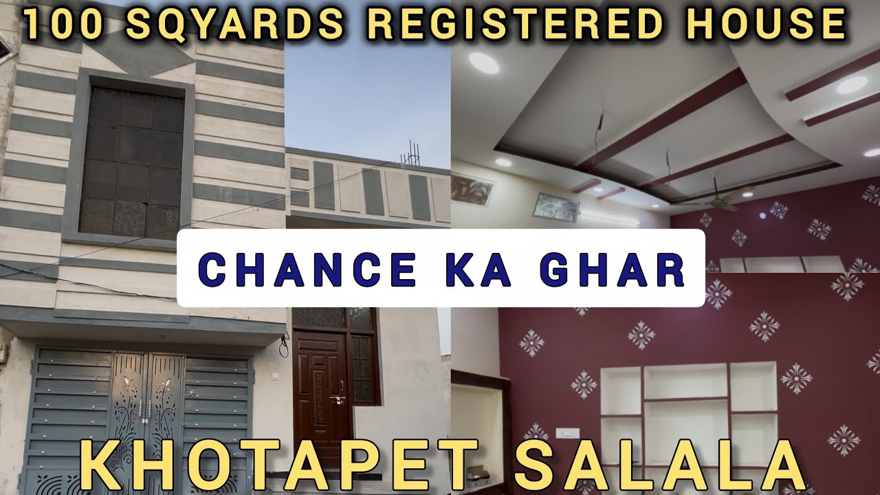 NEW CONSTRUCTION HOUSE 100 SQYARDS REGISTERED HOUSE FOR SALE KOTHAPET ESSA COLONY SALALA- 