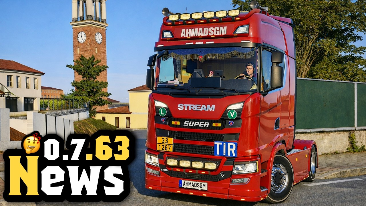 Truckers of europe 3 new 0.7.63محاكي الشاحنات اوروبا اخيرا التحديث الجديد وصل مع خريطة وايدي السائق😍