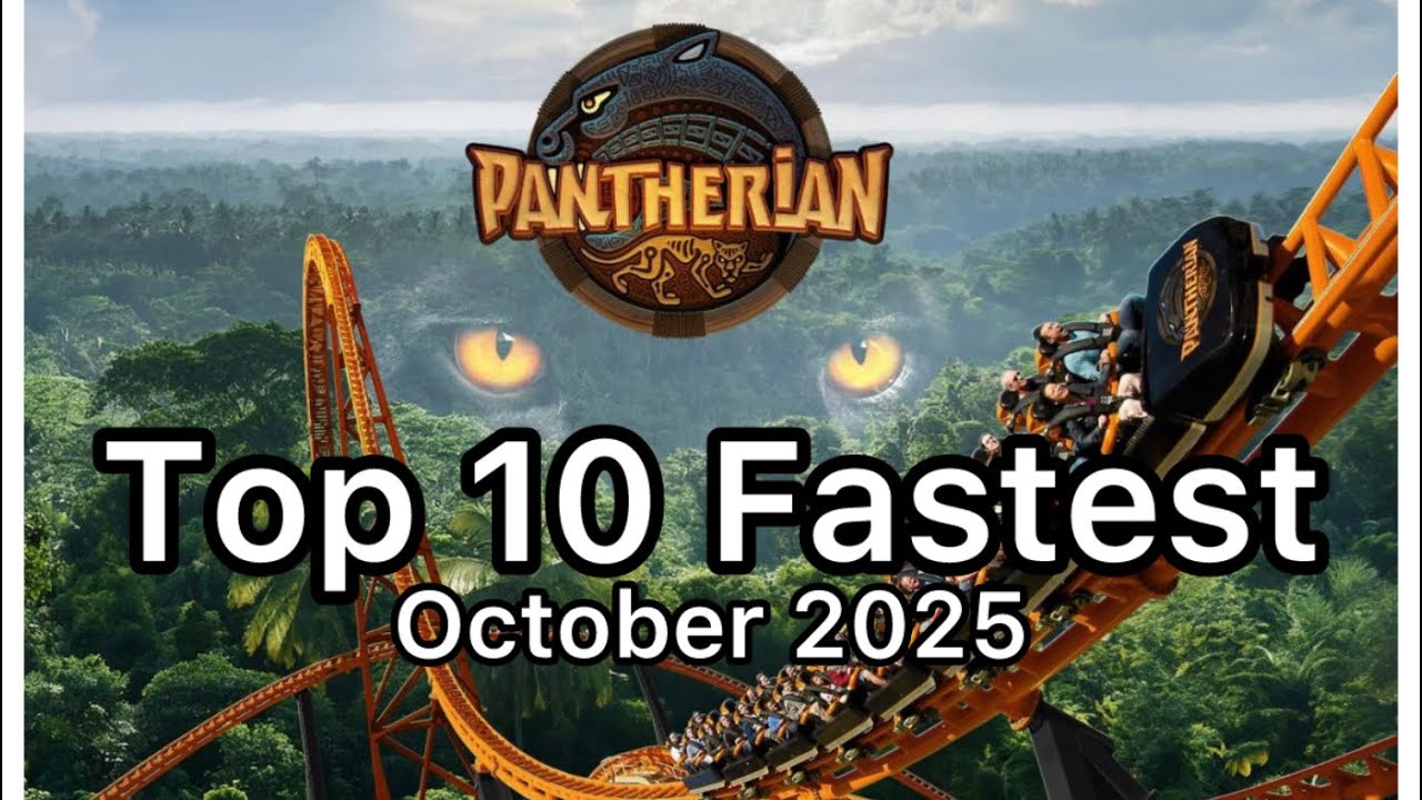 Top 10 FASTEST Rollercoasters In The WORLD | October 2025