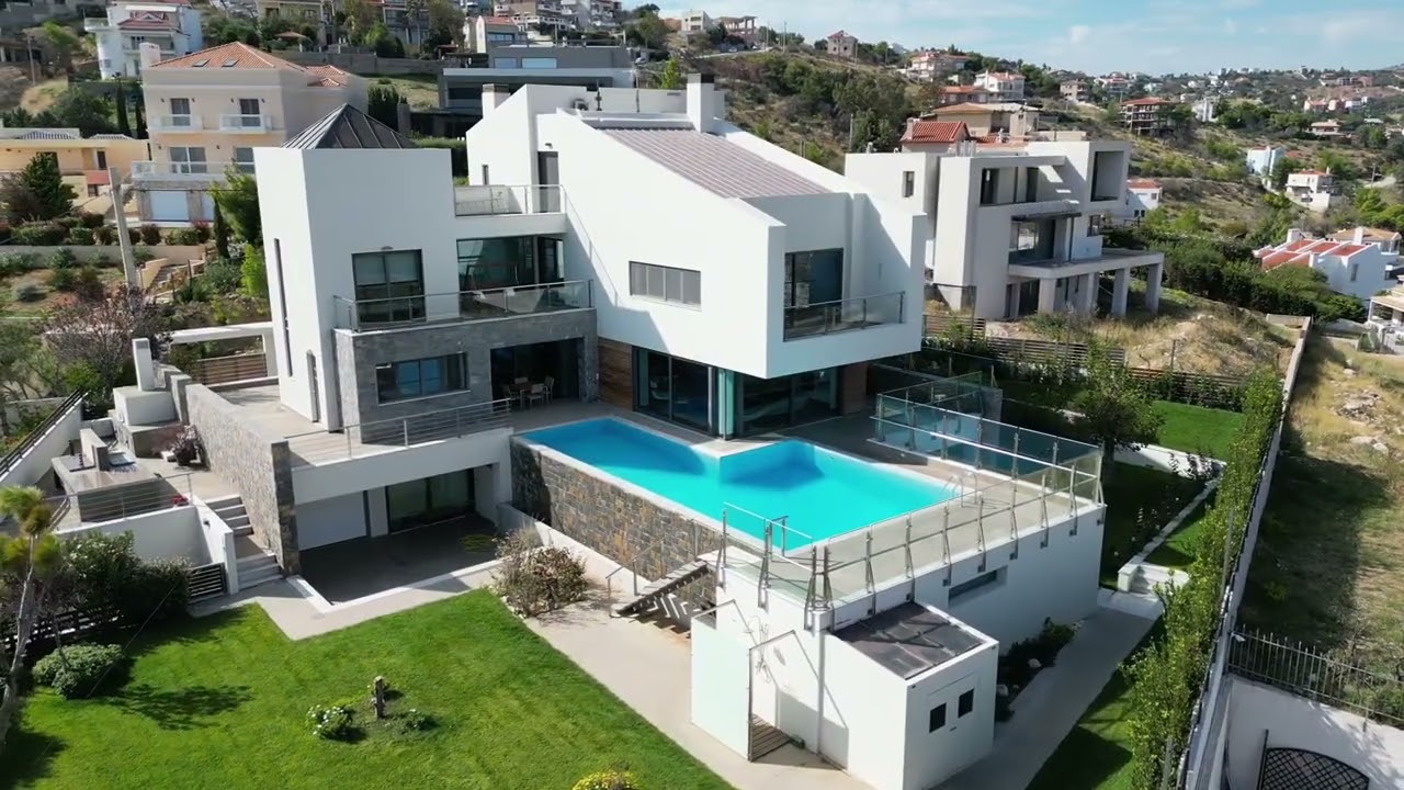 Pikermi, Drafi, Villa For Sale, 535 sq.m., of unique minimal architecture.